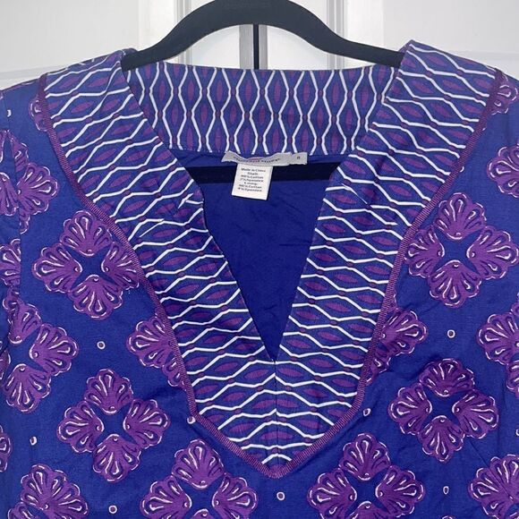VINEYARD VINES BLUE PURPLE SHELL TUNIC - Picture 2 of 7